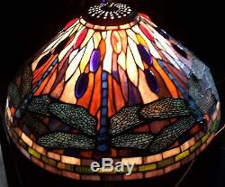 20 VINTAGE STAINED GLASS DRAGONFLY LAMP SHADE #286