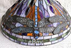 20 VINTAGE STAINED GLASS DRAGONFLY LAMP SHADE #286