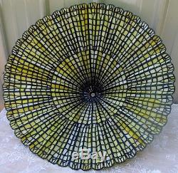 22 Vintage Tiffany Style Stained Leaded Glass Lotus Leaf Lamp Shade