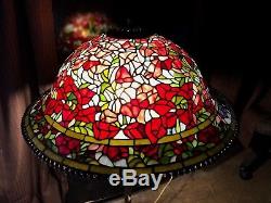 23 1/2 Vintage Tiffany Style Stained Glass Lamp Shade