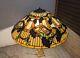 24 Huge Vintage Mission Tiffany Style Stained Glass Lamp Shade Jeweled Grapes