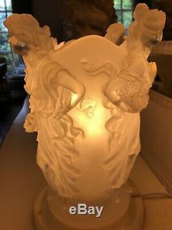 2Vintage DecoTraditional Downton Abbey French Lalique Style frostLamps£130each