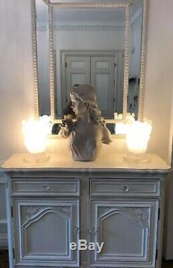 2Vintage DecoTraditional Downton Abbey French Lalique Style frostLamps£130each