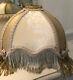 2vintage Victorian Downton Abbeytraditional100%gold Silk Ivory Beaded Lampshade