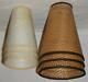 3 Vtg Mcm Tension Pole Floor Lamp Light Tiki Cone Outer Shades W Inner Diffusers
