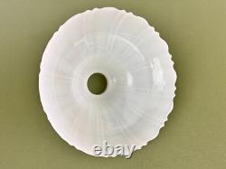 4 VTG Clam Broth Glass Scallop Edge Pendant Lamp Shades 8 1/4'' D 2 1/4'' Fitter