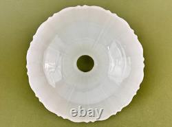4 VTG Clam Broth Glass Scallop Edge Pendant Lamp Shades 8 1/4'' D 2 1/4'' Fitter