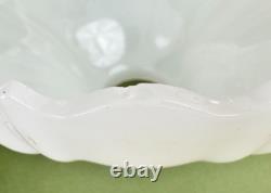 4 VTG Clam Broth Glass Scallop Edge Pendant Lamp Shades 8 1/4'' D 2 1/4'' Fitter