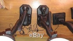 (4) Vintage Style Art Deco Nude Figural Lady Table Lamps With Glass Globe Shade