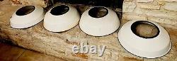 4 Vintage White Porcelain Killark Light Shades Gas Station HRSD-200