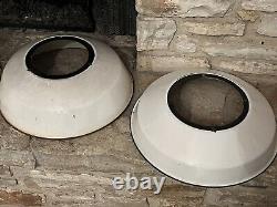 4 Vintage White Porcelain Killark Light Shades Gas Station HRSD-200