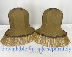 $435 Custom Vtg Victorian Art Deco Style Lamp Shade Fringe Embroidered Flowers $435 Custom Vtg Victorian Art Deco Style Lamp Shade Fringe Embroidered Flowers