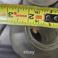 5 Antique 10 &2-1/4 Pan Light Chandelier Shades Dome Frosted Cut to clear globe