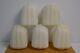 5 Antique Art Deco Clamshell Lamp Shades Frosted Milk Glass Mcm Lighting Vanity