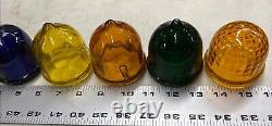 5-RECO Marquee Vaudeville Glass Shade Sign Light Neon 1 Amber Bee HiveScrew On