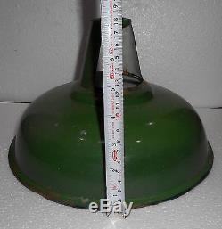 5 Vintage Green Colour Porcelain Enameled Tin Lamp Shade x1028