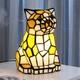 5-inch Modern Wrought Iron With Light Source, Tiffany Cat Glass Desk Lamp
