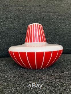 50s Outstanding Atomic Vintage Mid Century unusual UFO Space Age glass lampshade
