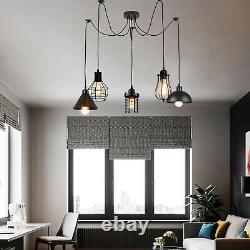 5Way Modern Vintage Industrial Retro Loft Spider Ceiling Lampshade Pendant Light