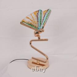 6'' Mini Creative Gold Lamp, Colorful Butterfly Table Lamp, 3-color Light Source
