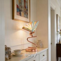 6'' Mini Creative Gold Lamp, Colorful Butterfly Table Lamp, 3-color Light Source