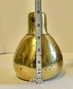 6 Vtg Mid Century Modern Atomic Brass Cone Shades Sconce Lights Pole Lamp Parts