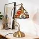 7.5 Inch Mini Tiffany Desk Light, 1-head Blue And Red Bead Table Lamp, New Light