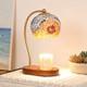7-in Mini Tiffany Table Lamp, Mosaic Aromatherapy Wax Lamp, Including Light Bulb