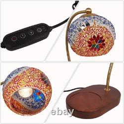 7-in Mini Tiffany Table Lamp, Mosaic Aromatherapy Wax Lamp, Including Light Bulb