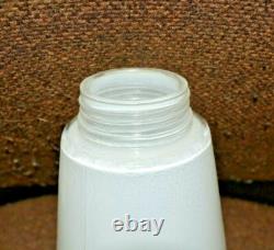 8.75 x 2 WHITE MID-CENTURY Pole Lamp THREADED Fitter GLASS Shade VINTAGE 10703 8.75 x 2 WHITE MID-CENTURY Pole Lamp THREADED Fitter GLASS Shade VINTAGE 10703
