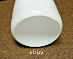 8.75 x 2 WHITE MID-CENTURY Pole Lamp THREADED Fitter GLASS Shade VINTAGE 10703