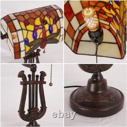 8 In Bread Single Head Desk Lamp, Tiffany Table Lamp, Office And Study Desk Lamp