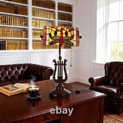 8 In Bread Single Head Desk Lamp, Tiffany Table Lamp, Office And Study Desk Lamp