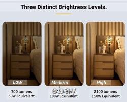 8 Tiffany-Style Stained Glass Sunflower Lamp, 3-Way Table Lamp, LED Included