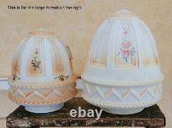 849b Vintage antique Glass Shade Ceiling Light Lamp Fixture hall porch