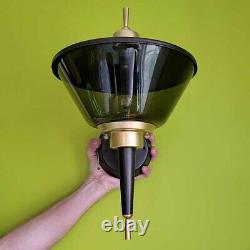 881b Vintage Sconce Ceiling Light lamp fixture shade midcentury modern porch