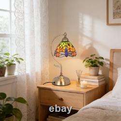 8in Tiffany Dragonfly Small Head Desk Lamp, Desk Reading Home Decoration New Lamp