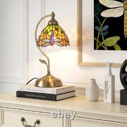 8in Tiffany Dragonfly Small Head Desk Lamp, Desk Reading Home Decoration New Lamp