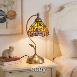 8in Tiffany Dragonfly Small Head Desk Lamp, Desk Reading Home Decoration New Lamp
