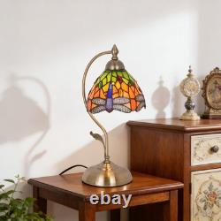 8in Tiffany Dragonfly Small Head Desk Lamp, Desk Reading Home Decoration New Lamp