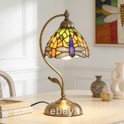 8in Tiffany Dragonfly Small Head Desk Lamp, Desk Reading Home Decoration New Lamp