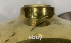 (9) Vintage industrial Brass Goose Neck Lamp Shades 11 9/16 Dia. USCG Surplus