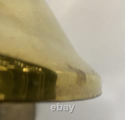 (9) Vintage industrial Brass Goose Neck Lamp Shades 11 9/16 Dia. USCG Surplus