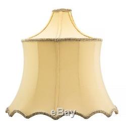 A Vintage Silk Ribbed Bell Shaped Lamp Shade 9.5 In. Height