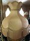 A Vintage Victorian Downton Abbey Traditional Deco100%gold Moire Silk Lampshade