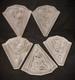 Art Deco Glass Slip Shades For Sconce Or Chandelier Set Of 5 Noverdy