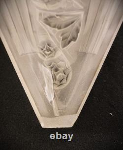 ART DECO GLASS SLIP SHADES FOR SCONCE OR CHANDELIER Set of 5 Noverdy
