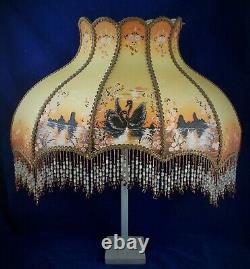 Amazing 1940s / 1950s Vintage Hand Painted Boudoir Lamp Shade Immaculate