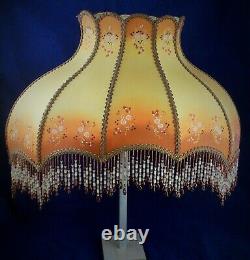 Amazing 1940s / 1950s Vintage Hand Painted Boudoir Lamp Shade Immaculate