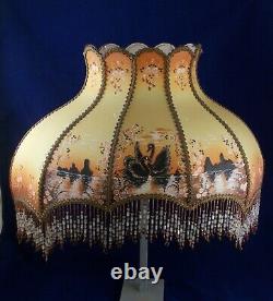 Amazing 1940s / 1950s Vintage Hand Painted Boudoir Lamp Shade Immaculate